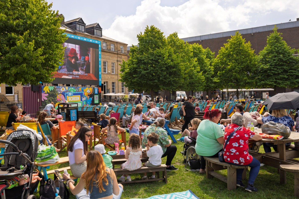 NE1's Screen on the Green at Old Eldon Square / Photo by Kevin Gibson
